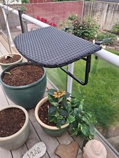 Prateleira de mesa dobrável 24" x 15" coberta de metal para varanda comprar usado  Enviando para Brazil