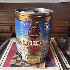 1998 MICHELOB CHRISTMAS LATA DE CERVEJA DE AÇO 5 LITROS ST LOUIS MISSOURI ABERTA E VAZIA comprar usado  Enviando para Brazil