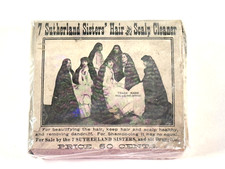 MEGA RARO c.1900 Seven 7 Sutherland Sisters limpador de cabelo e couro cabeludo sabonete na CAIXA comprar usado  Enviando para Brazil