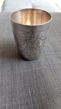 Timbale metal blanc d'occasion  Saint-Etienne