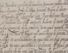 1690 antico manoscritto usato  Novi Ligure