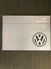 1986 Volkswagen VW Quantum Manual do Proprietário Manual do Operador comprar usado  Enviando para Brazil