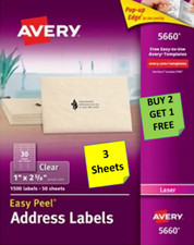 Sheets avery 15660 for sale  Santa Clarita