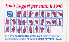 Calendarietto alphabet sourds usato  Portocannone