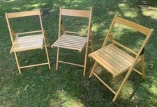 Wooden folding chairs for sale  BRADFORD