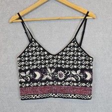 Blusa feminina Tigerlily cropped média floral malha boho hippie cigana solteira , usado comprar usado  Enviando para Brazil