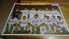 POSTER ONZE FOOTBALL REAL MADRID ROBERTO CARLOS BECKHAM ZIDANE FIGO RAUL comprar usado  Enviando para Brazil