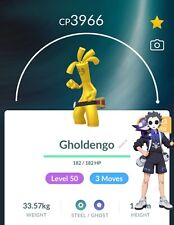 Conjunto de 3 movimentos Gholdengo Nível 50 Pokémon Go Master League PVP | T-20k ou 1M Stardust, usado comprar usado  Brasil 