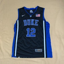 Usado, Camiseta de basquete Nike Elite Duke Blue Devils preta #12 TAMANHO MASCULINA média Winslow comprar usado  Enviando para Brazil