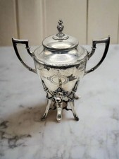 Dispensador de bebida antigo Silverplate Samovar estilo movimento estético ENCONTRO IMOBILIÁRIO comprar usado  Enviando para Brazil