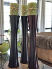 Solid wood candlestick for sale  Chesterton