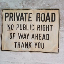Private road sign for sale  SCUNTHORPE