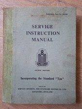 Standard service instruction for sale  CRANBROOK