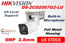 Microfone embutido Hikvision DS-2CD2087G2-LU 8MP IP Bullet Camera ColorVu 2,8 mm comprar usado  Enviando para Brazil