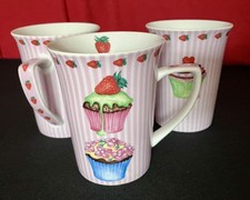 Strawberry cupcake mugs for sale  LINCOLN