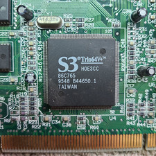 Placa de vídeo S3 TRIO64V+ PCI jogos retrô sistemas VGA 210-0203-001 STB 1995 PC's comprar usado  Enviando para Brazil