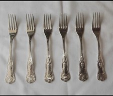 Garfos de mesa padrão Kings, aço inoxidável, conjunto de 6 comprar usado Garfos de mesa padrão Kings, aço inoxidável, conjunto de 6 comprar usado  Enviando para Brazil