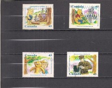 Canadá #1618=1621 conjunto usado Winnie the Pooh comprar usado  Enviando para Brazil