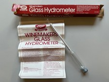 Glass winemaker hydrometer for sale  TETBURY