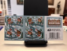 Livro de 20 Selos USPS Forever HOLIDAY ELVES 2022 FV $15.60 Vendendo Por $10 comprar usado  Enviando para Brazil