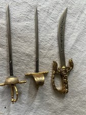 Conjunto de 3 espadas decorativas em miniatura (Toledo Espanha), usado comprar usado  Enviando para Brazil