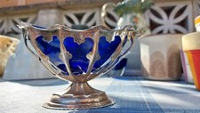 Antique cobalt blue for sale  LEEDS