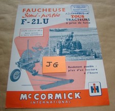 Mccormick faucheuse tracteur d'occasion  Gannat