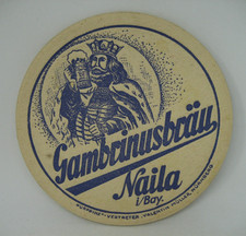 Alter bierdeckel gambrinusbrä gebraucht kaufen  Berlin