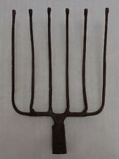 Antiga cabeça de garfo de batata de beterraba de 6 dentes vintage pontas de bola de ferro soviético culturas grandes, usado comprar usado  Enviando para Brazil