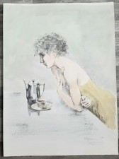 Alberto sughi litografia usato  Bergamo
