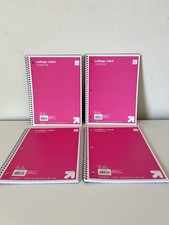 Lote de 4 Cadernos Rosa com Regras Universitárias 70 Folhas Marca Target Up&Up comprar usado  Enviando para Brazil