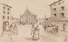 Cartolina milano piazza usato  Vimodrone