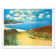 Claude Monet- Litografia "Chemin Dans Les Bles A Pourville", usado comprar usado  Enviando para Brazil