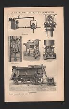 Lithograph 1897 electric for sale  Shipping to United Kingdom