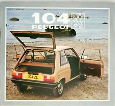 Peugeot 104 brochure for sale  BIGGLESWADE
