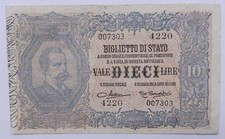 Biglietti stato lire usato  Napoli