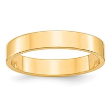 Usado, Aliança de casamento plana leve ouro amarelo 10k 4 mm tamanho 11 comprar usado  Enviando para Brazil
