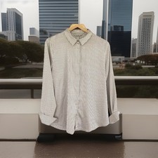 Blusa de cetim H&M média com botões ocultos e punho de botão duplo profissional comprar usado  Enviando para Brazil