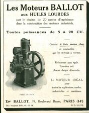 Publicité ancienne moteurs d'occasion  France
