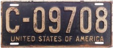 1948 1949 EUA Placa de licença FORÇAS na ALEMANHA (GARAGEM DO JIMMY), usado comprar usado  Enviando para Brazil