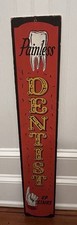 Placa/placa vintage de madeira pintada à mão para escritório odontológico novidade dente vermelho e preto comprar usado  Enviando para Brazil