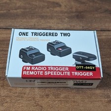 Fotografia flash remota gatilho Speedlite rádio FM um acionado dois comprar usado  Enviando para Brazil
