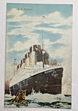 CARTÃO POSTAL 1911 S.S. OLYMPIC Ocean Liner White Star Line Titanic navio irmão, usado comprar usado  Enviando para Brazil