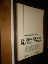 Libro democrazia plebiscitaria usato  Fonte Nuova