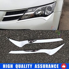 Usado, Para Toyota RAV4 2013-2015 cromado prata farol dianteiro abajur sobrancelha tira acabamento comprar usado  Enviando para Brazil