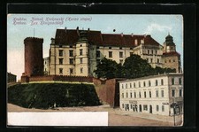 Widokówka Kraków-Krakow, Zamek Krakowski Kurza stopa , używany na sprzedaż  Wysyłka do Poland