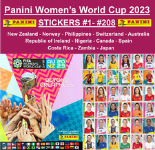** Vendedor dos EUA ** Panini Copa do Mundo Feminina FIFA 2023 - Adesivos #1-#208 comprar usado  Enviando para Brazil
