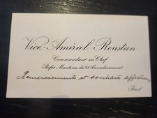 Carte visite amiral d'occasion  Château-Renault