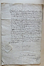 1650 letter from d'occasion  Expédié en Belgium