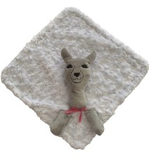 Cobertor de segurança feito à mão canguru lhama bebê Lovey 14 x 14 alpaca cinza macio comprar usado  Enviando para Brazil